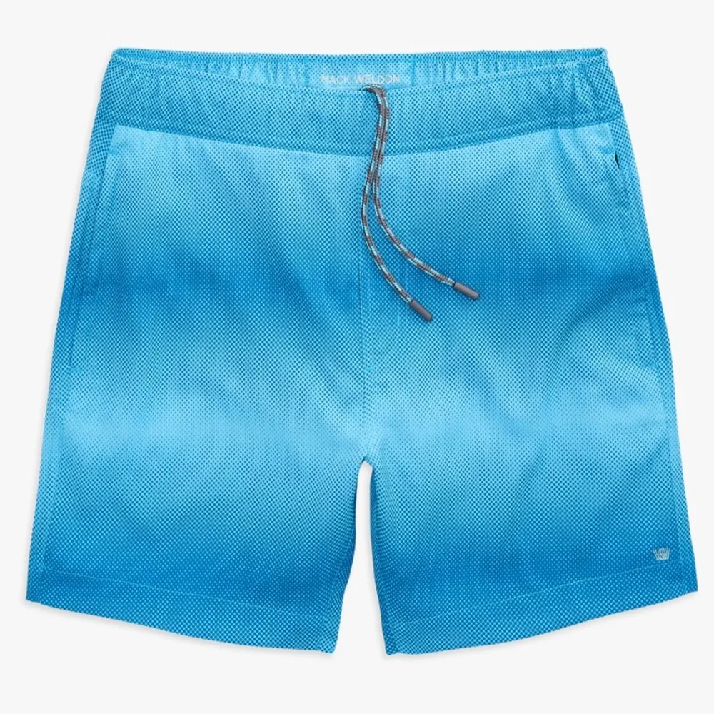 •MACK WELDON• NWOT Blue‎ Waterslide Pulse Stripe Swim Trunks Shorts Size XXL